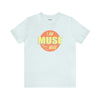 Light blue T-shirt that says I am Muse Made.