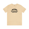 Soft cream colored cotton T-Shirt by Top Knot Goods that says Mothers Dont Need Advice, We need Coffee T-Shirt.