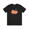 Flat lay of black Palm Springs California T-Shirt.