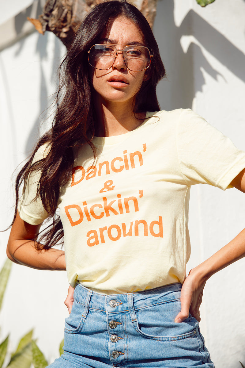 Dancin' and Dickin' Around women's vintage 70's t-shirt
