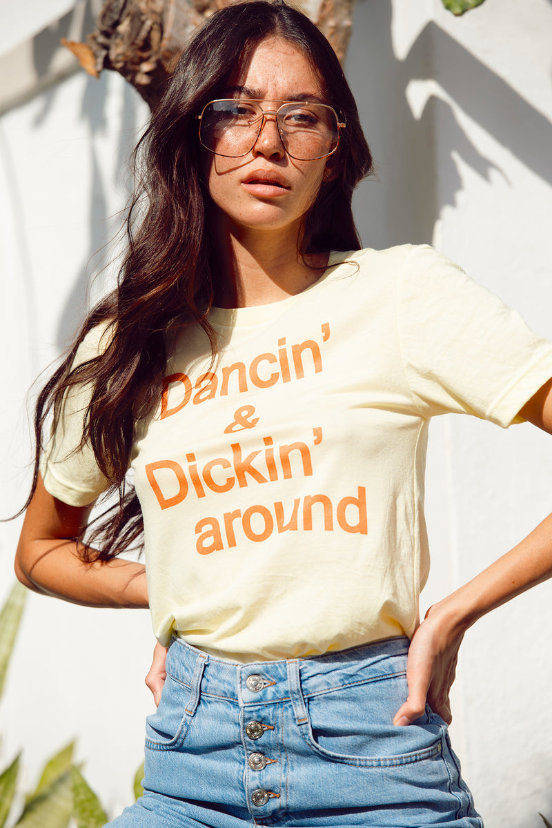 Dancin' and Dickin' Around women's vintage 70's t-shirt
