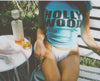 Teal Hollywood vintage women's t-shirt