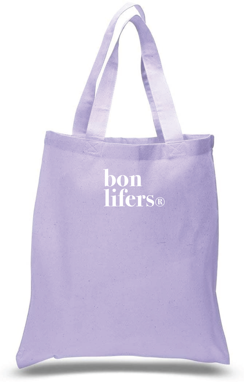 bon lifers logo tote